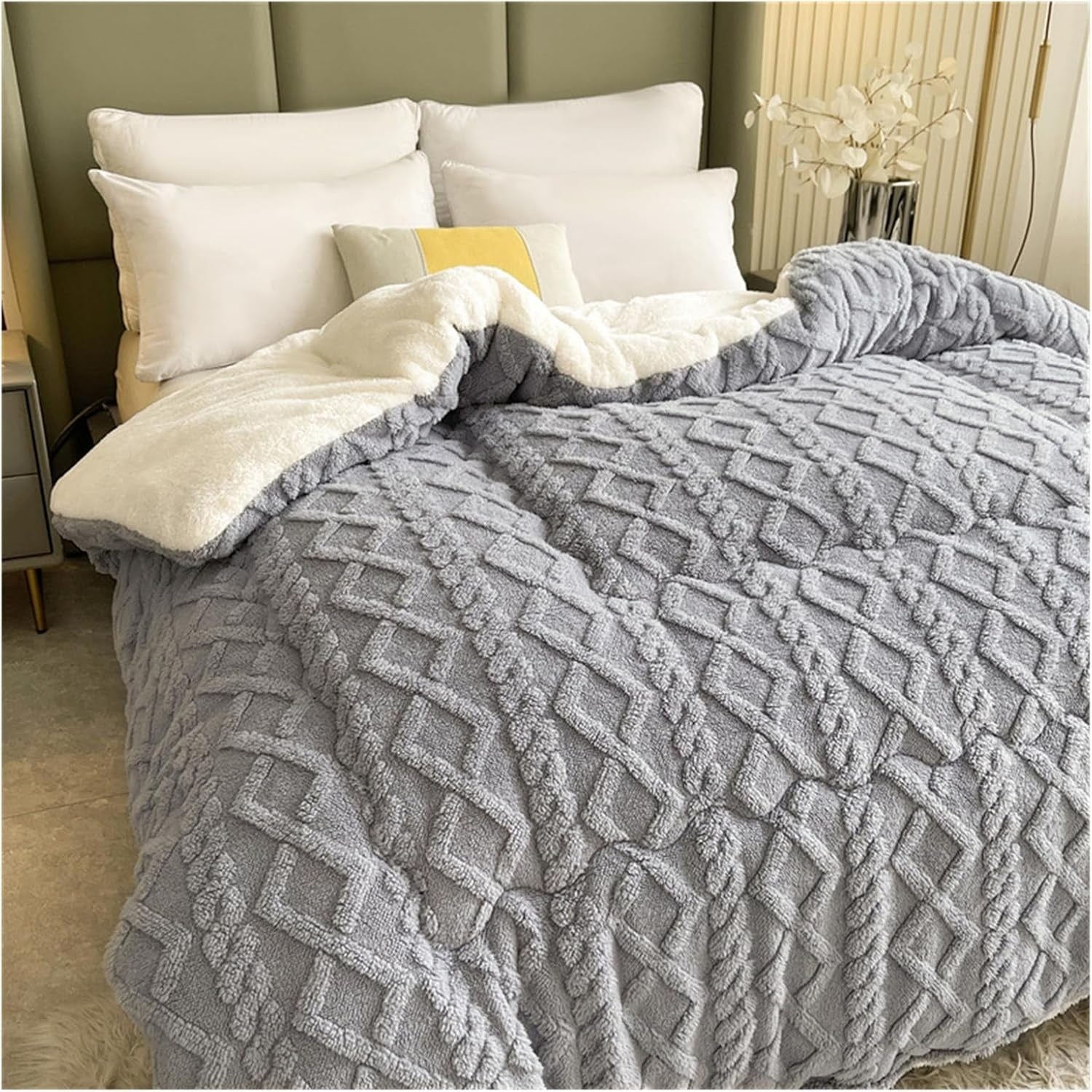 Dickes Snuggle Sherpa-Decke