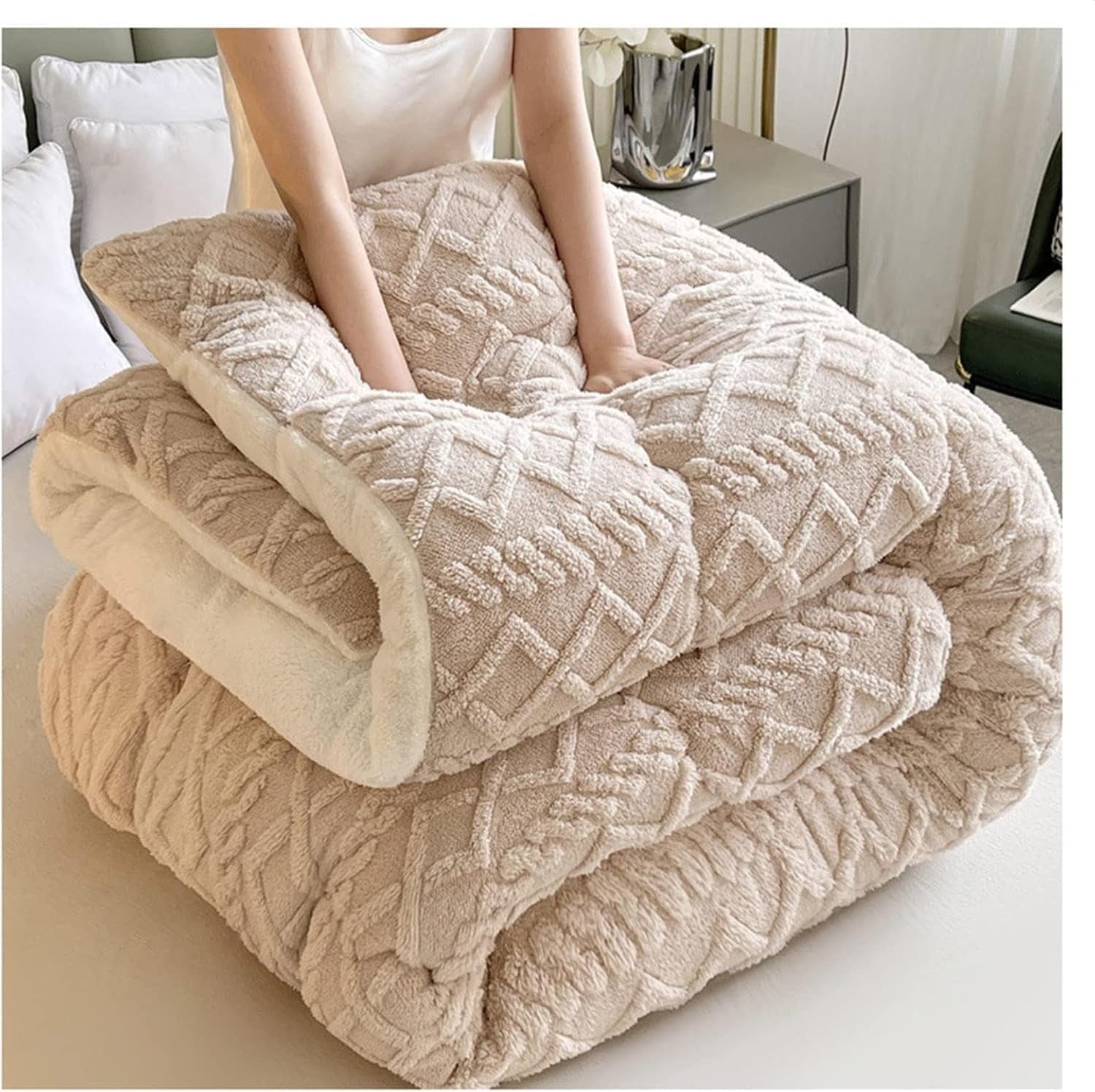 Dicke Snuggle Sherpa-Decke