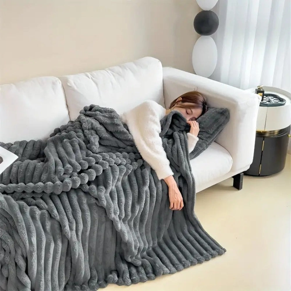 Plüsch Gestreifte Decke™️