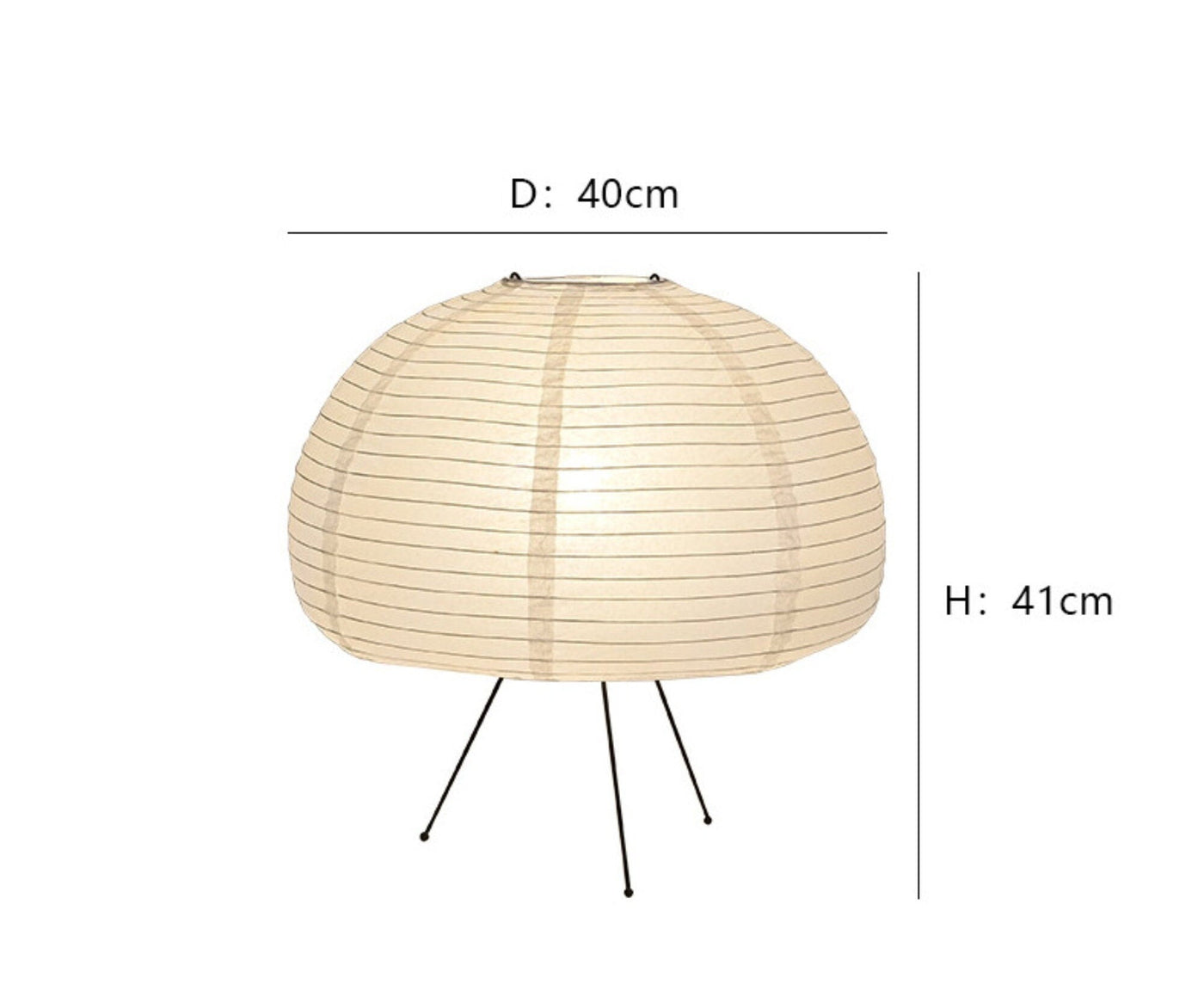 Nago Japanische Reispapier Tischlampe