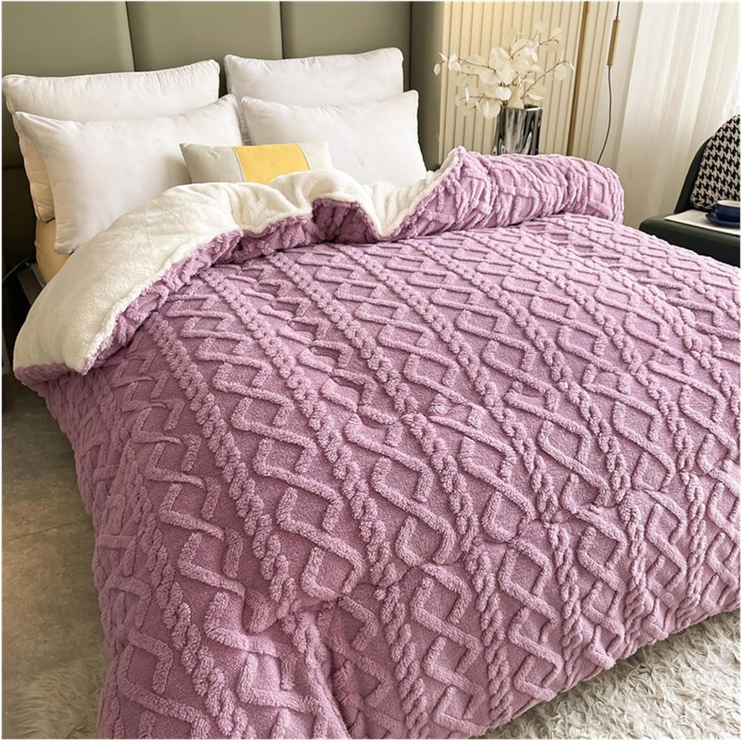 Dicke Snuggle Sherpa-Decke